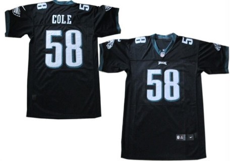 Nike Elite Jersey Philadelphia Eagles 58 Trent Cole Black